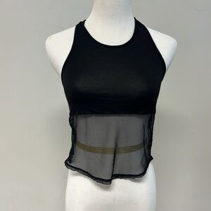Bloch Black Sleeveless Crop Dance Tank Top